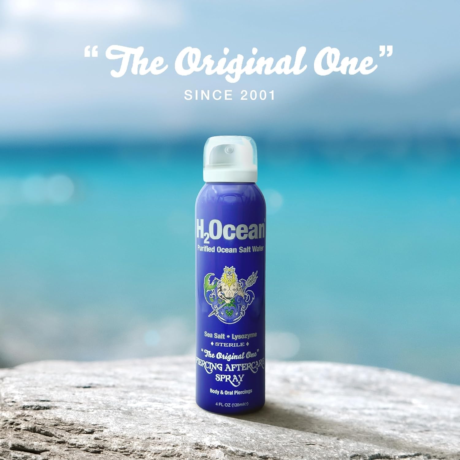 H2Ocean lip piercing aftercare spray for clean healing surface
