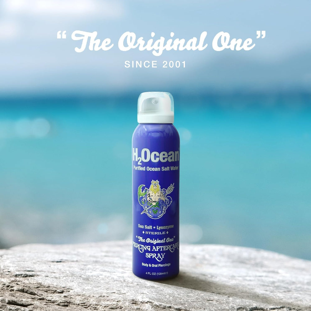 H2Ocean lip piercing aftercare spray for clean healing surface