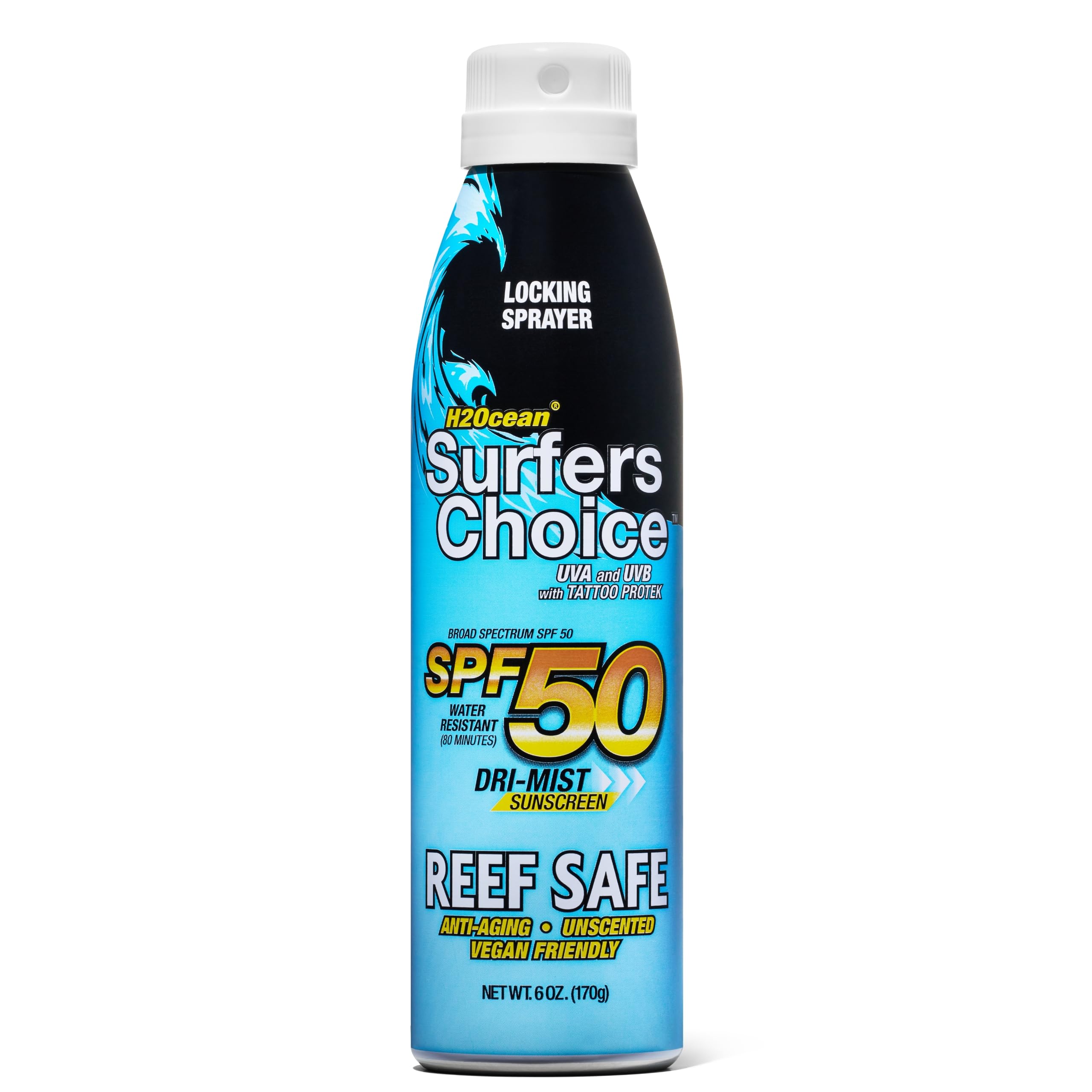 H2Ocean Surfers Choice sunscreen bottle shields skin with long-lasting UV protection for active days