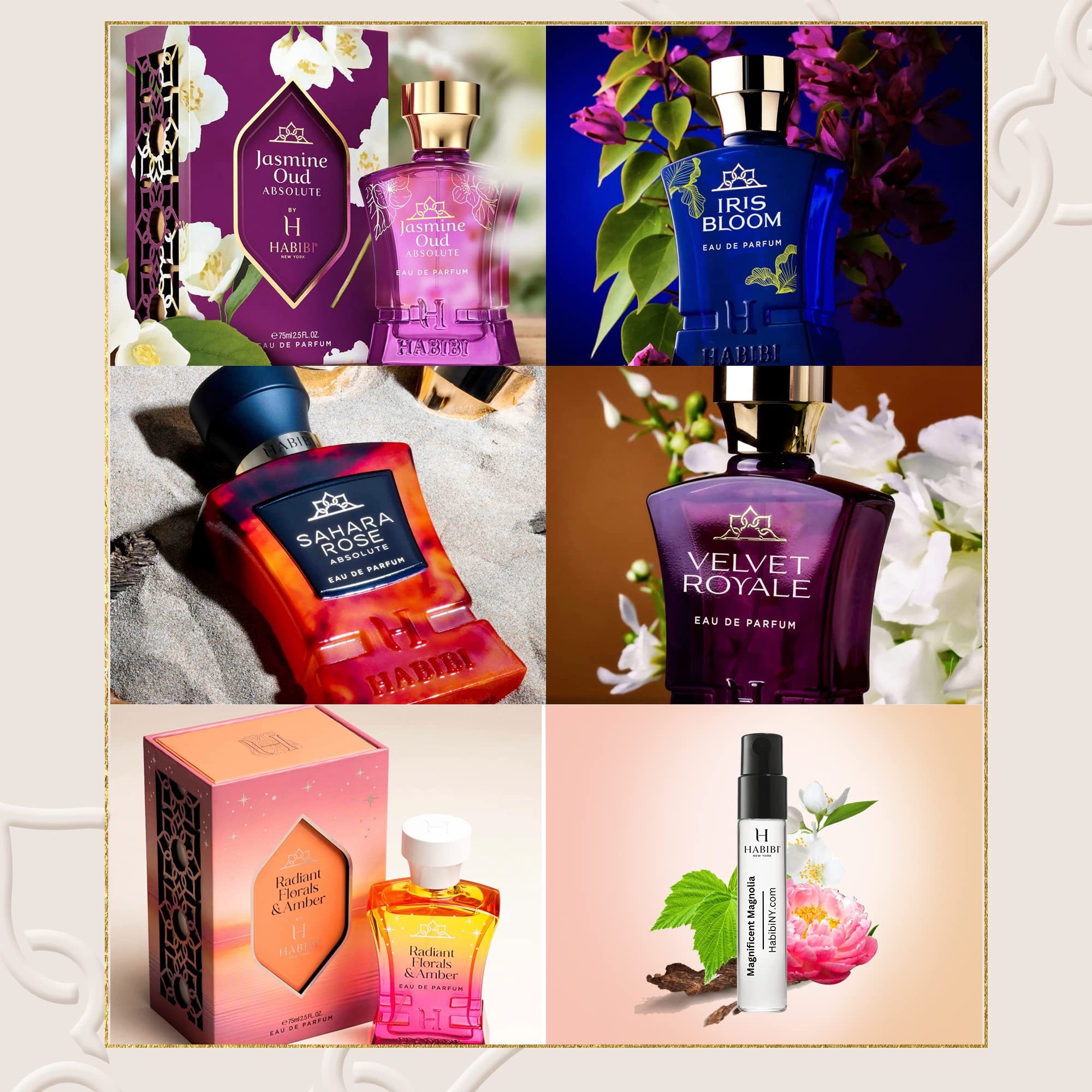 H HABIBI Sahara Rose Absolute vial for travel-friendly scent testing