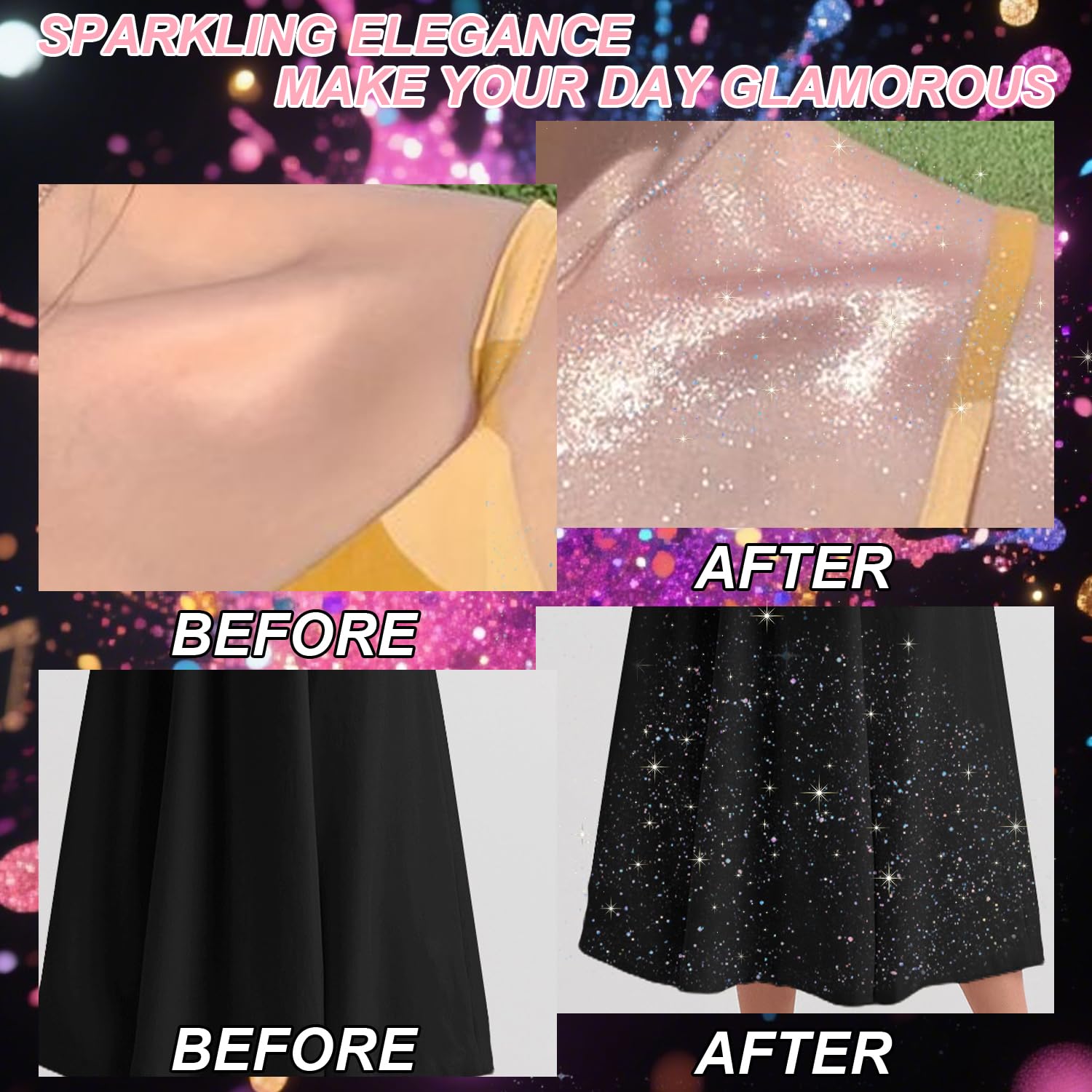 Hacjkaz Glint-Rainbow glitter spray delivers festival-ready shine anywhere