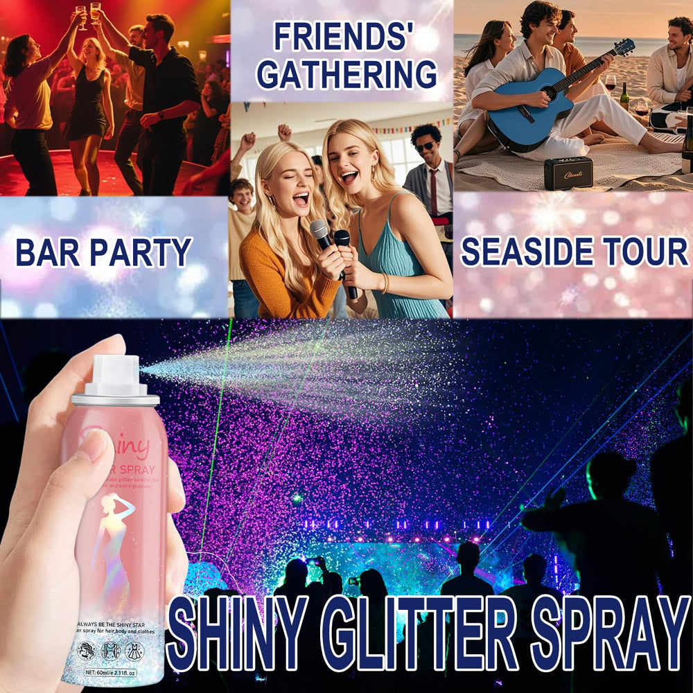 Hacjkaz Glint-Rainbow glitter spray legs with stage-ready glow