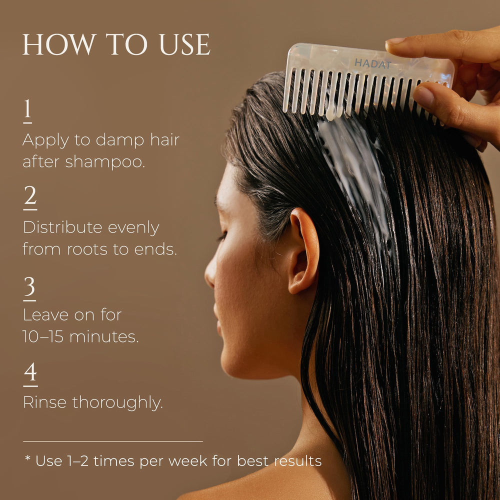 Color-protected shine on hair after HADAT Deep Repair treatment