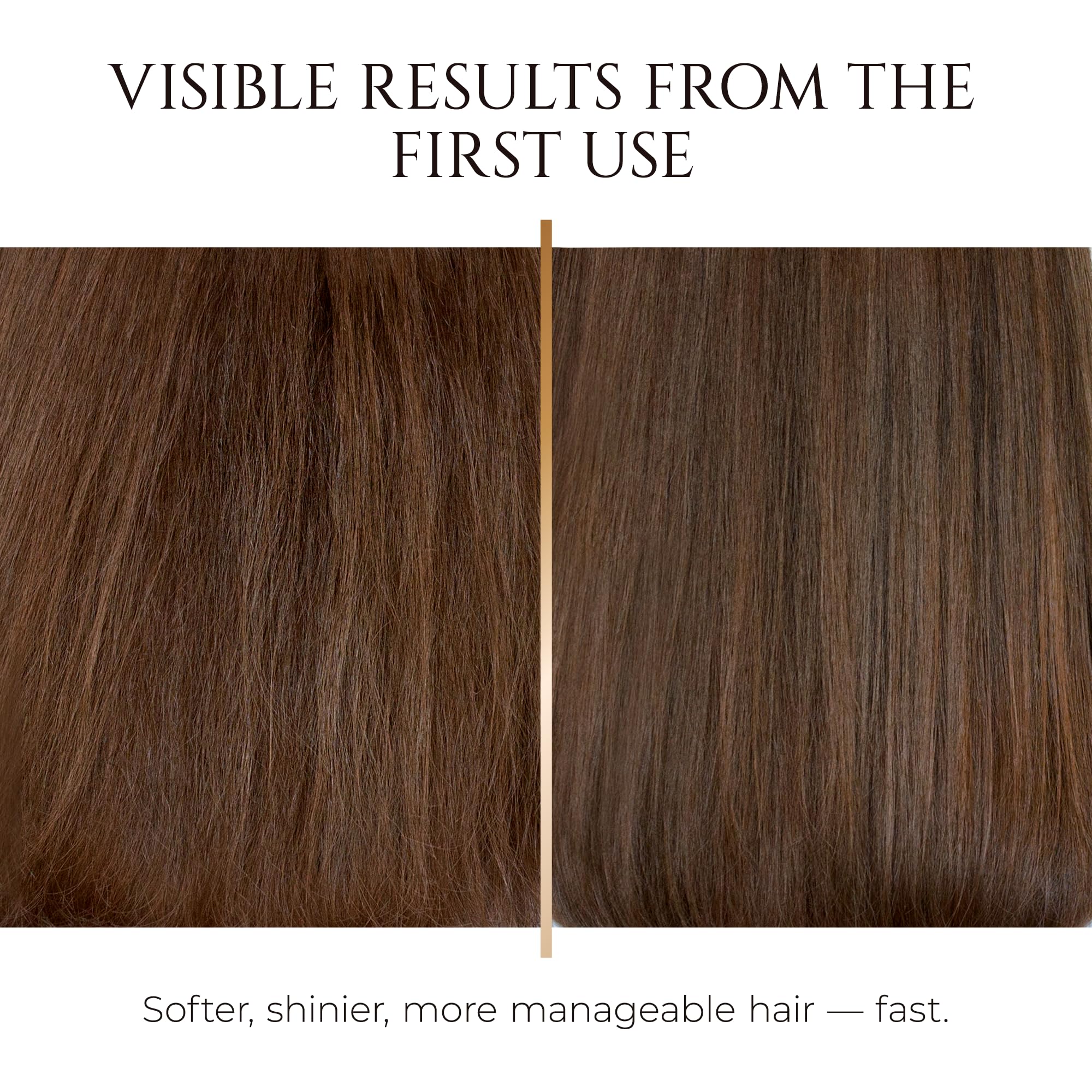HADAT frizz-control result showcases sleek, controlled hair.