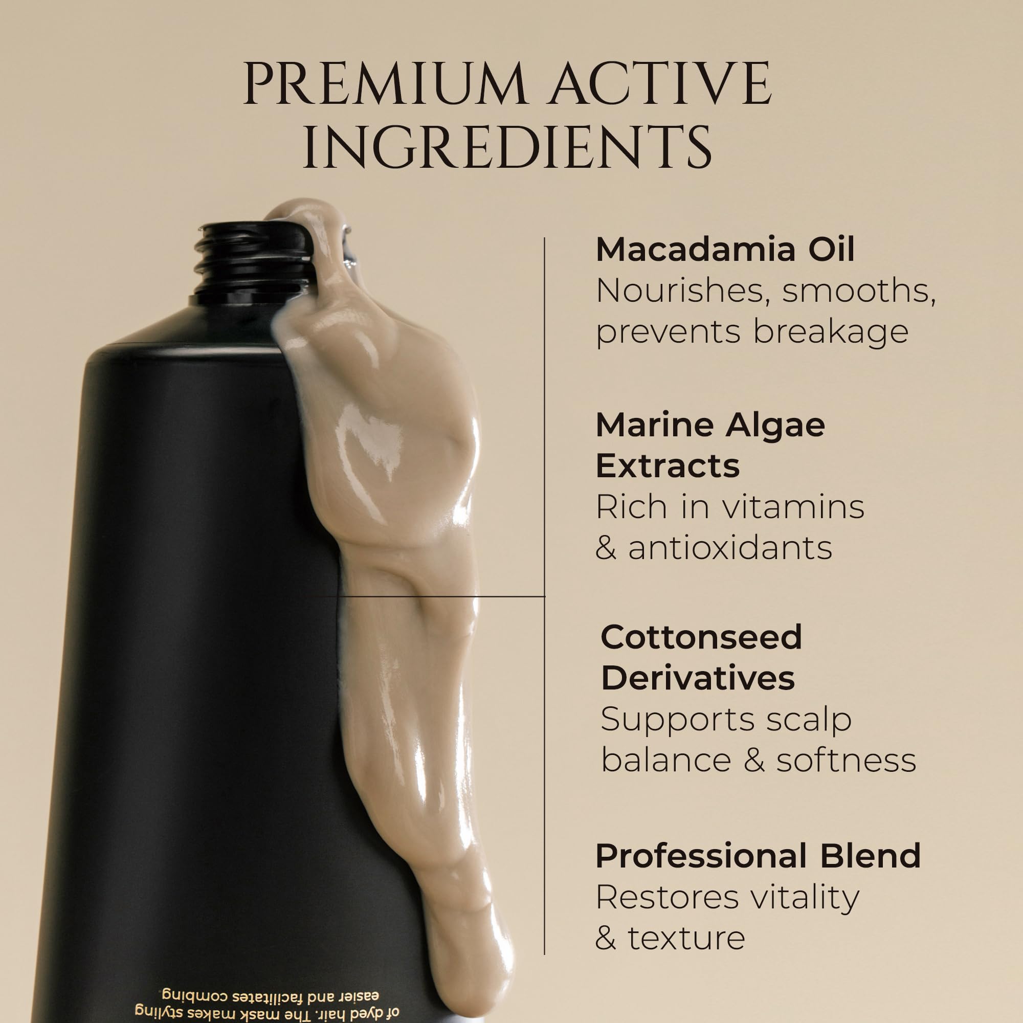 HADAT Hydro Spa Hair Mask texture swirl demonstrates rich coverage
