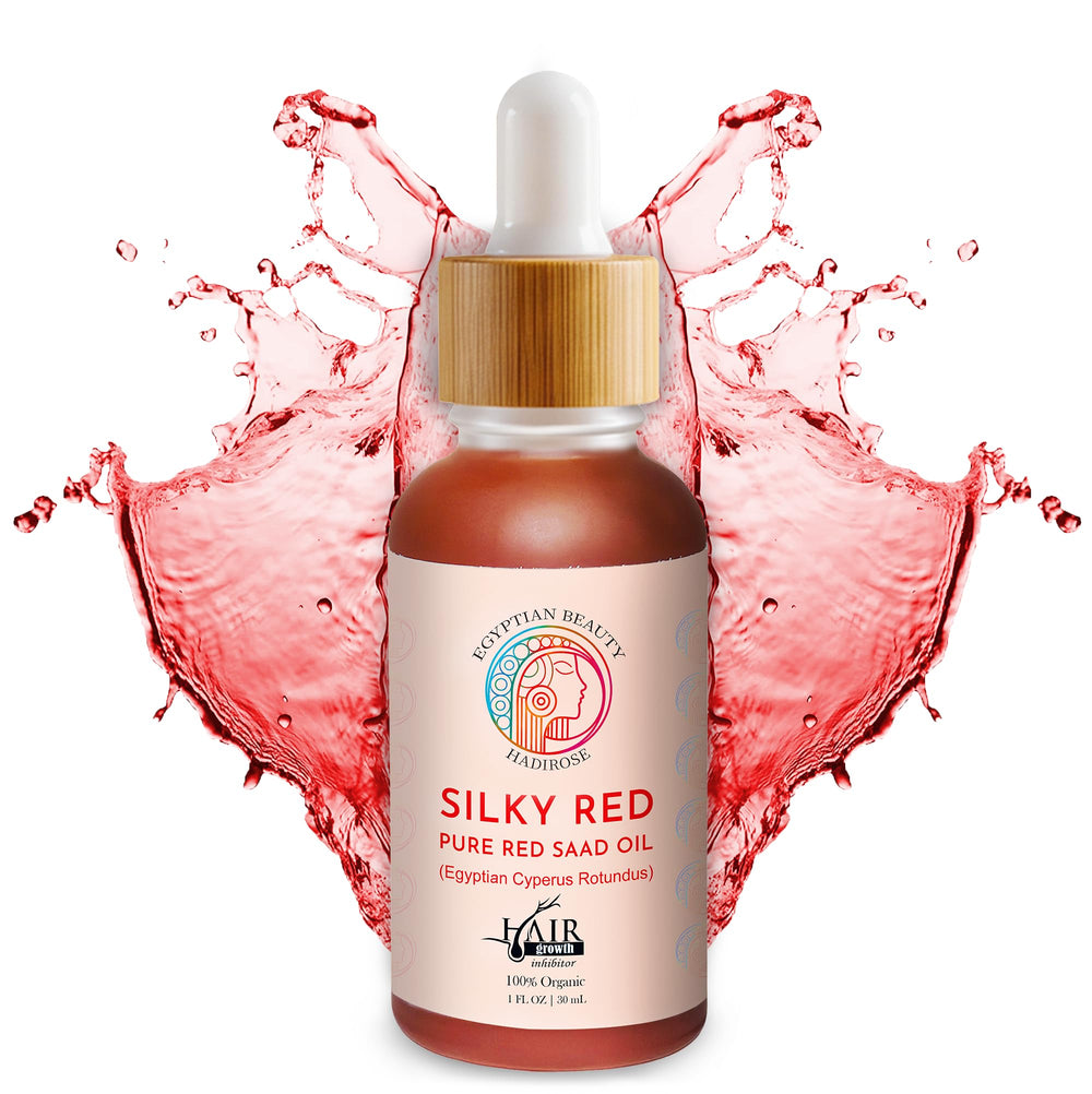 Hadirose Silky Red oil pour showing concentrated Red Saad Oil for hair care