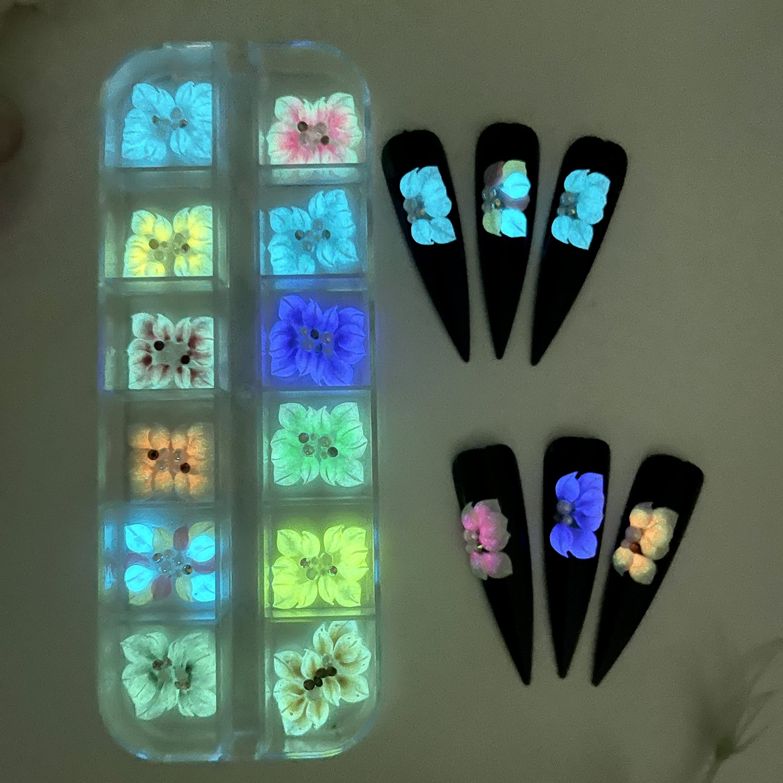 HaFLoNa handmade acrylic flowers for vibrant, durable nails.