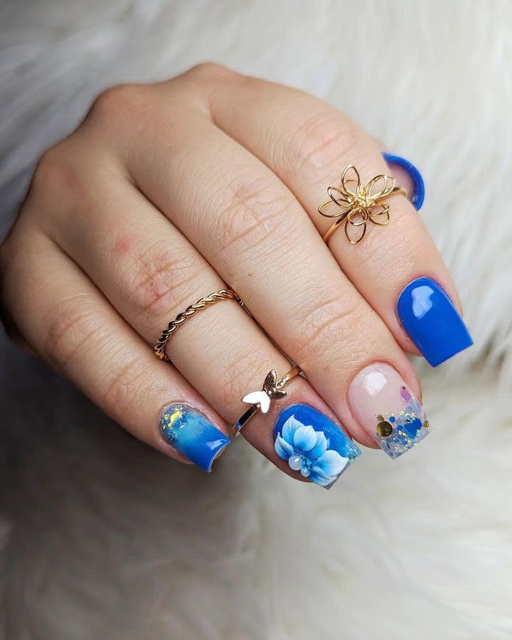 HaFLoNa short & medium flower designs suit compact nail surfaces.
