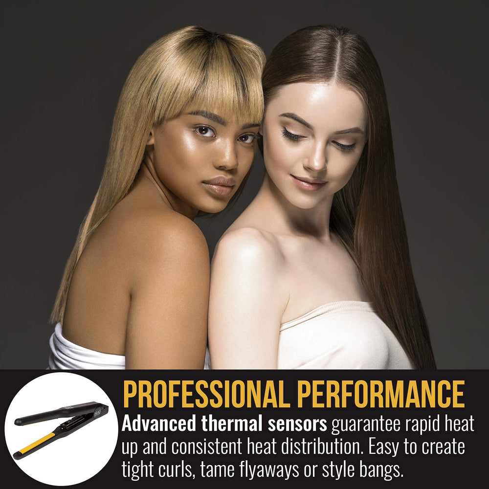 HAI Convertable Total Heat iron beveled edges highlight sleek, lightweight styling