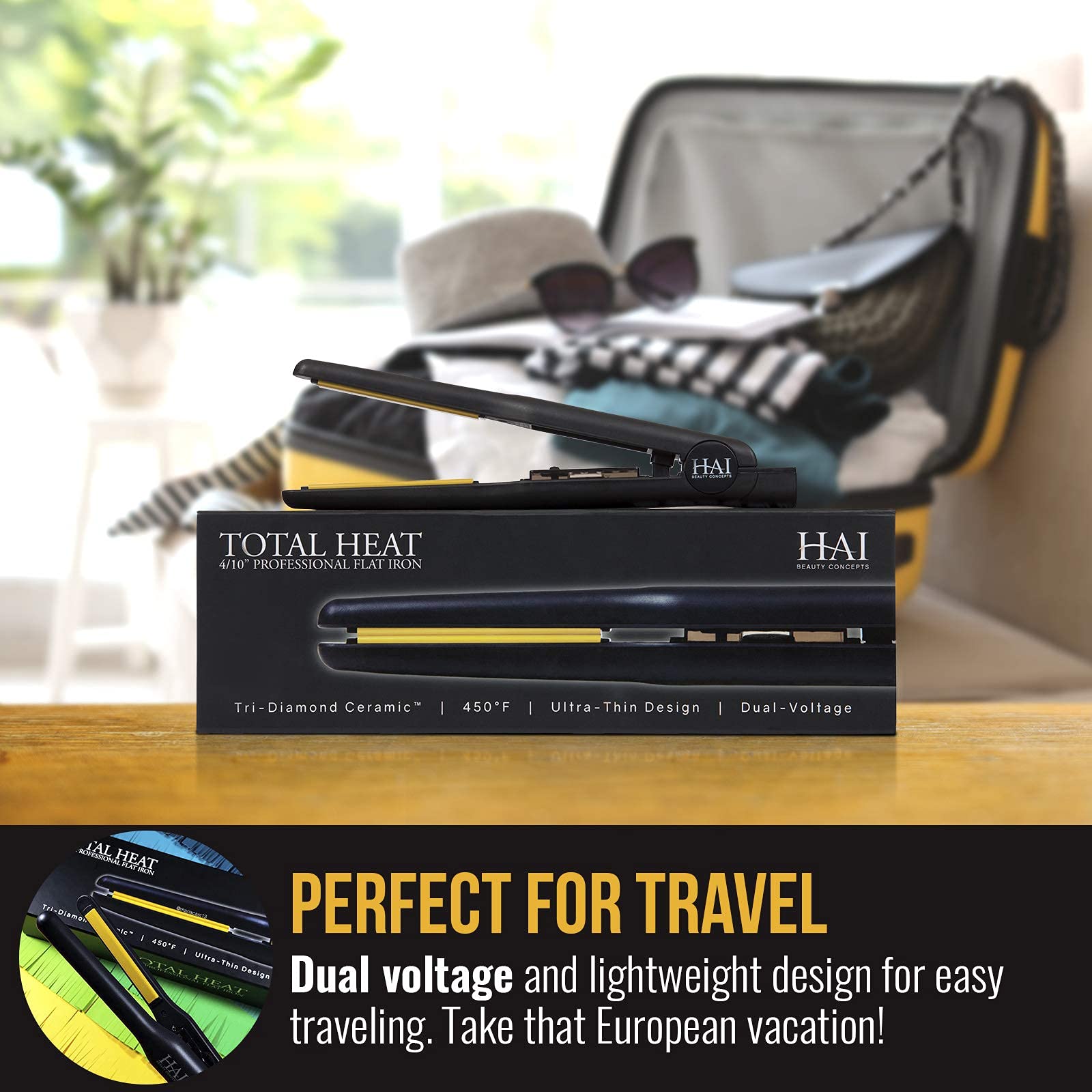 HAI Convertable iron on thick textured hair offers frizz control potential