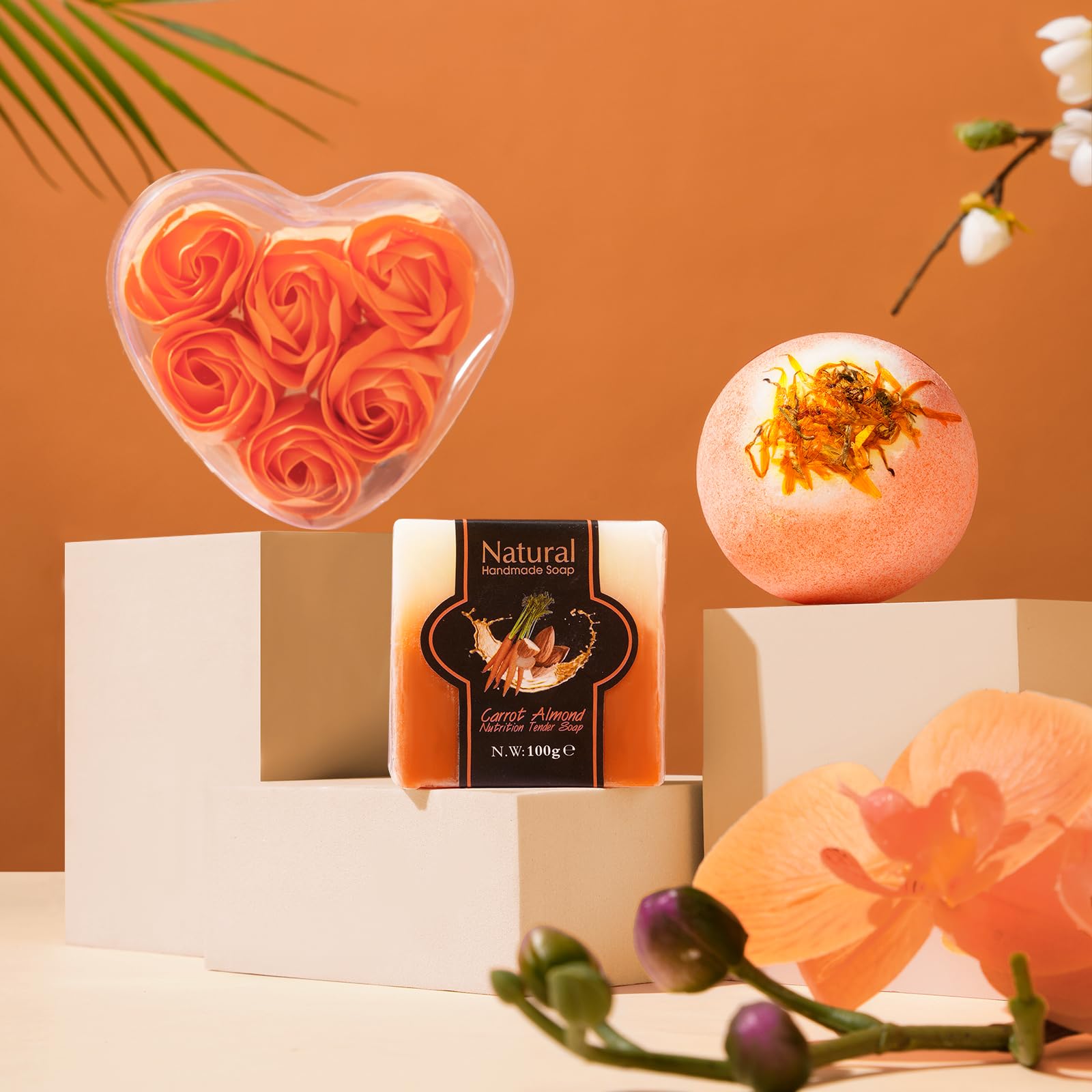 Haibeot bath bomb for soothing relaxation and skin softness in a bath.