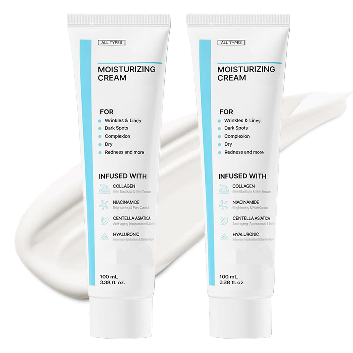 Haigou Youthful Moisturizing Cream packaging displays convenient jar for all-day hydration.
