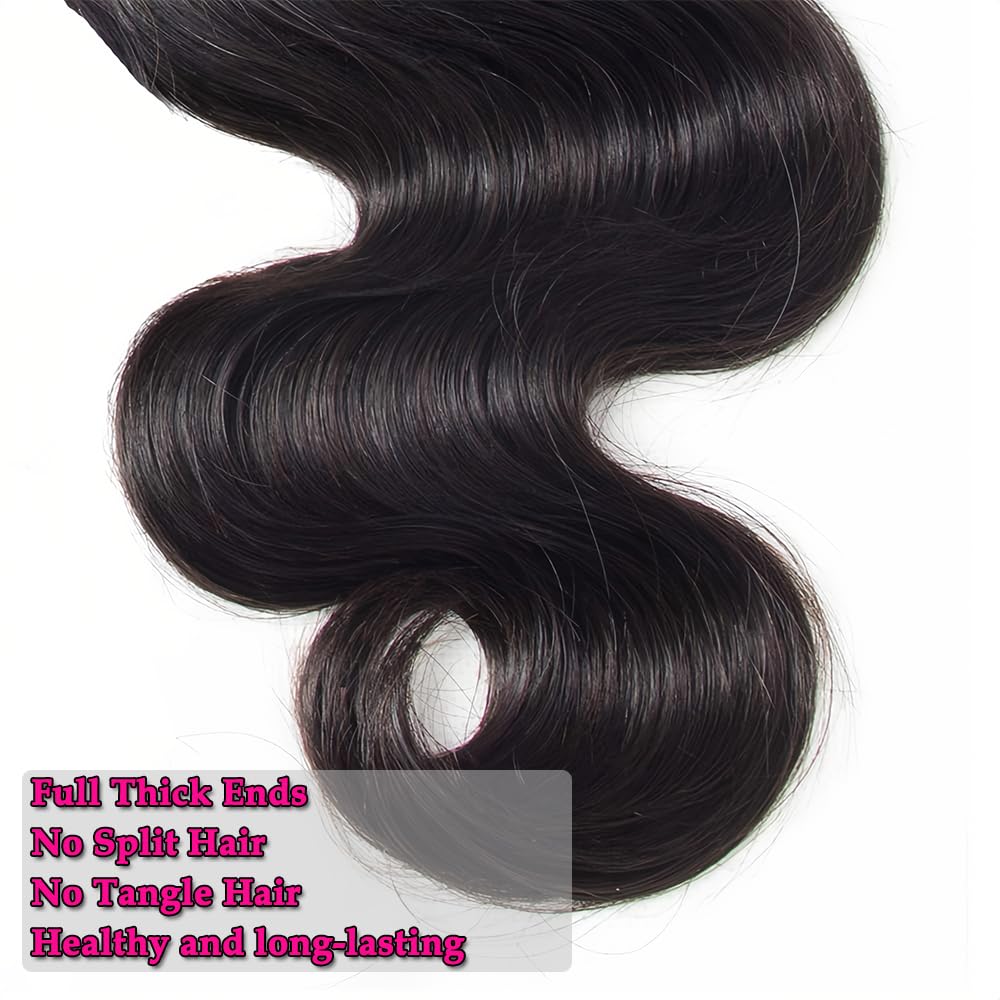 Hailriss 12A hair bundles 16inch length for seamless blend