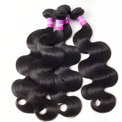 Hailriss 12A hair bundles weft close-up highlights smooth texture and elasticity
