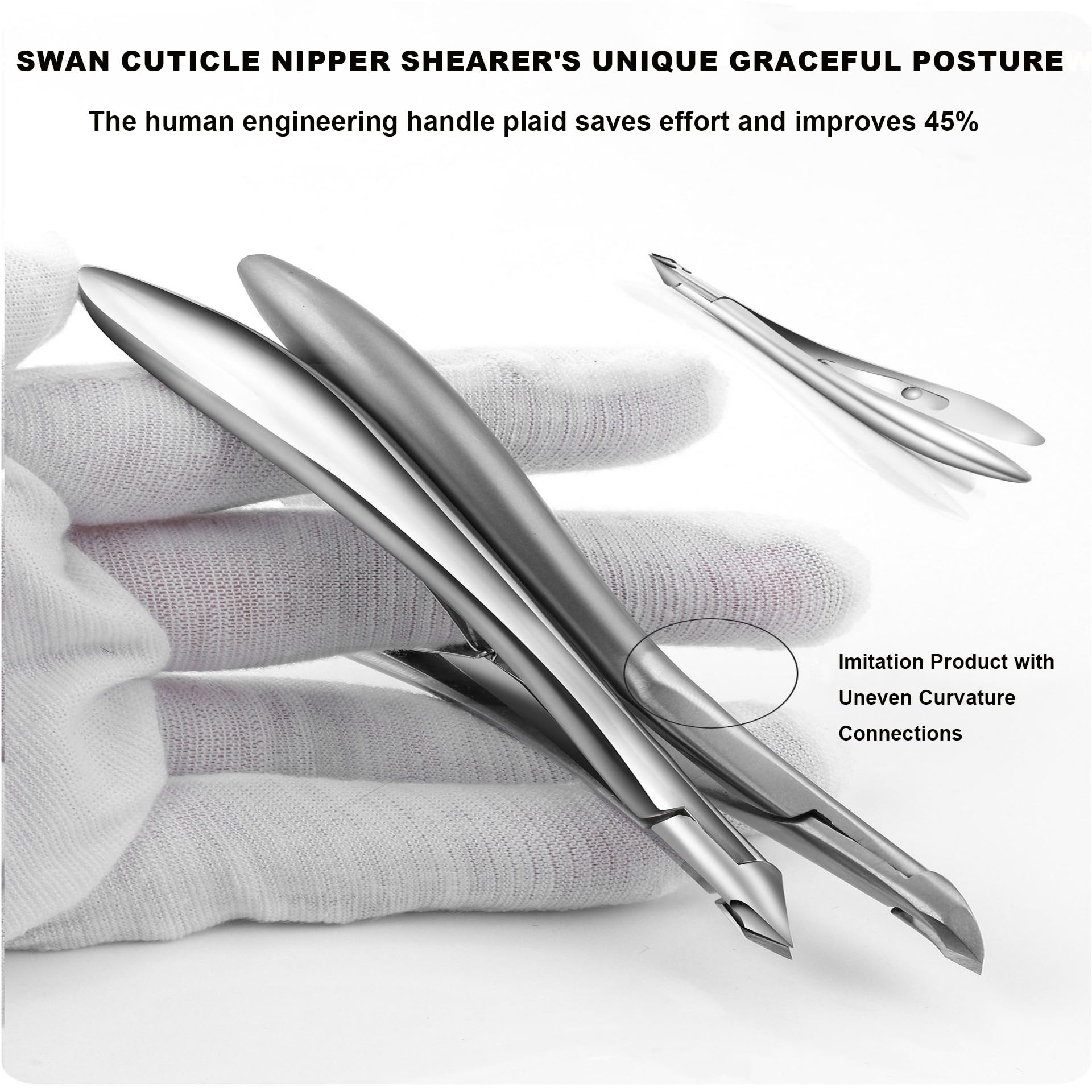 HaimiLiya Cuticle Nippers 3mm blade for contours and accuracy.