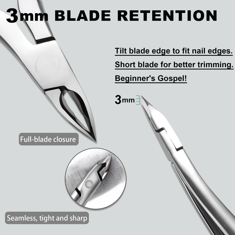 HaimiLiya Cuticle Nippers ergonomic handle offering comfortable grip.