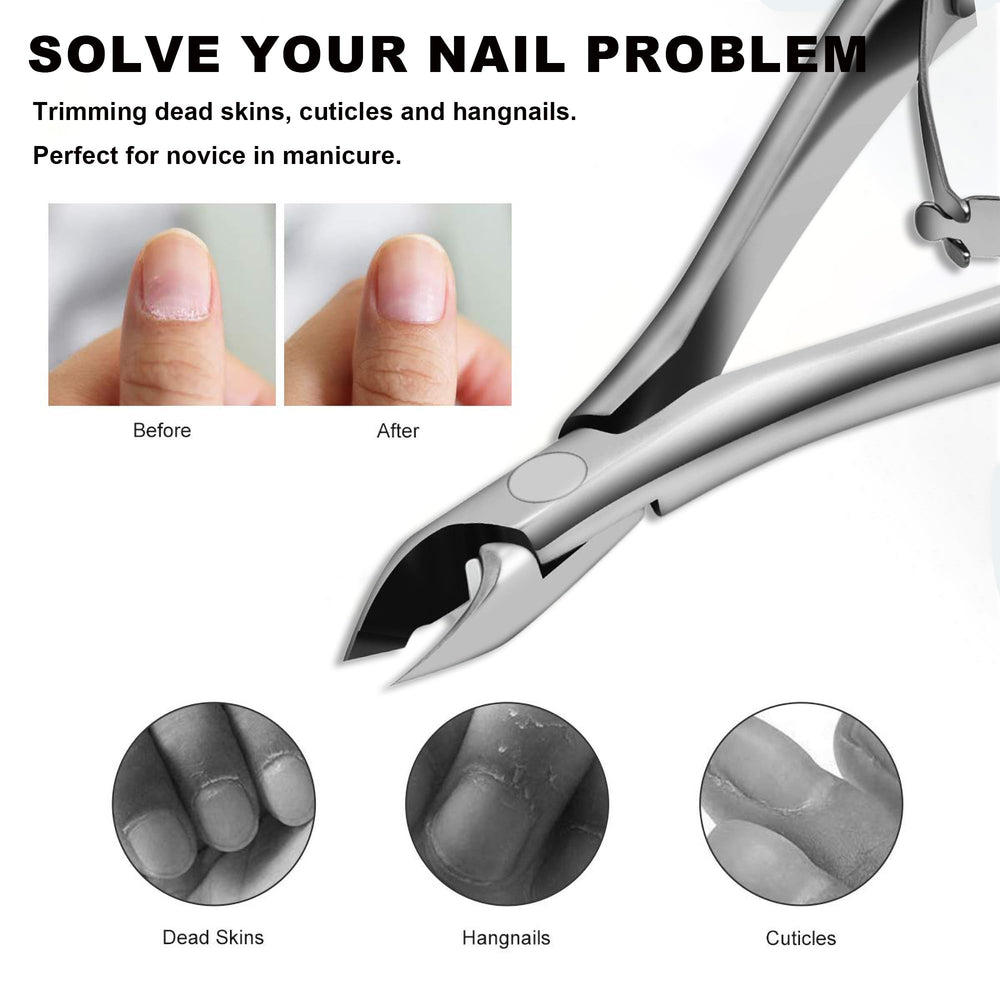 HaimiLiya Cuticle Nippers jaw protector guards the tips from damage.