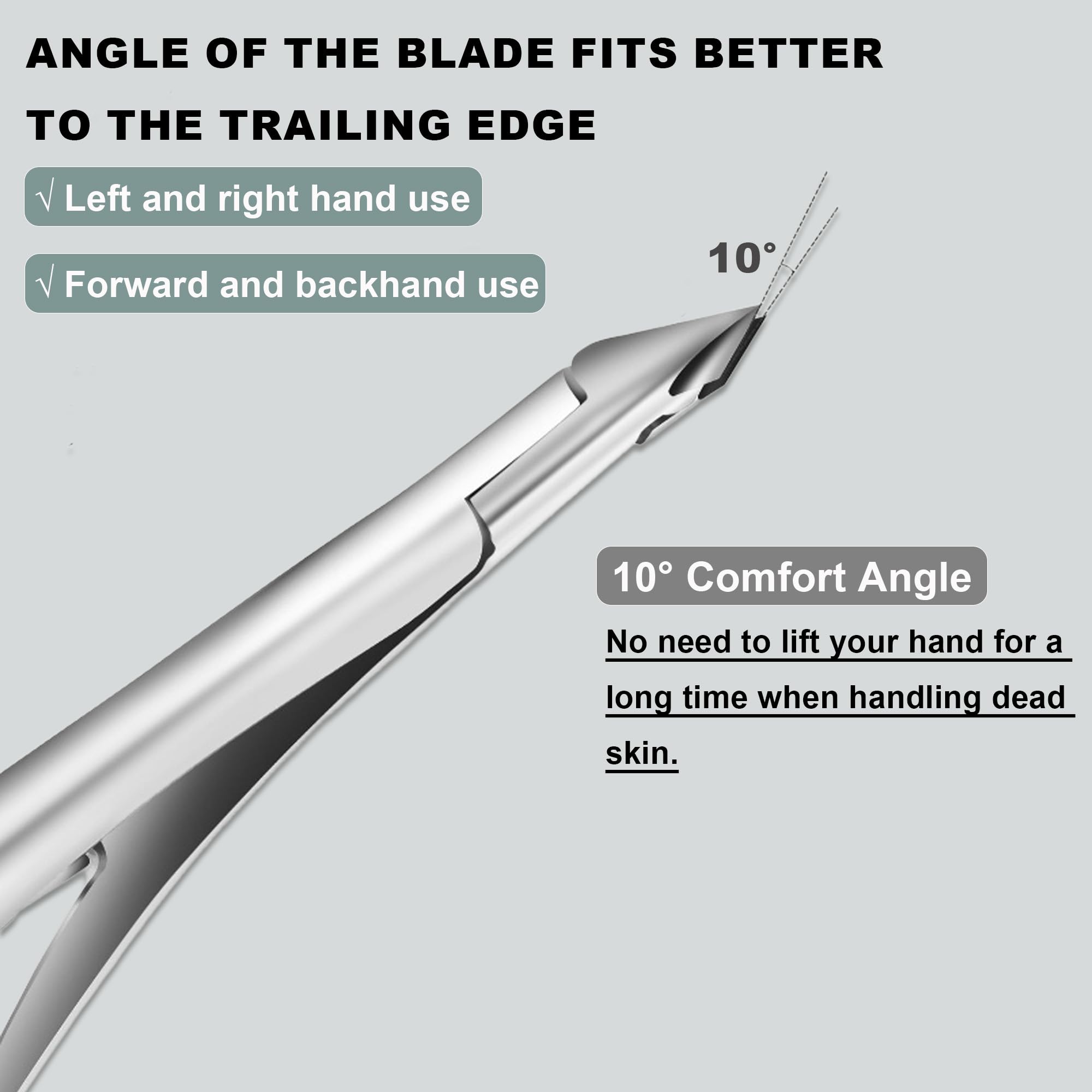 HaimiLiya Cuticle Nippers made of stainless steel for durability.