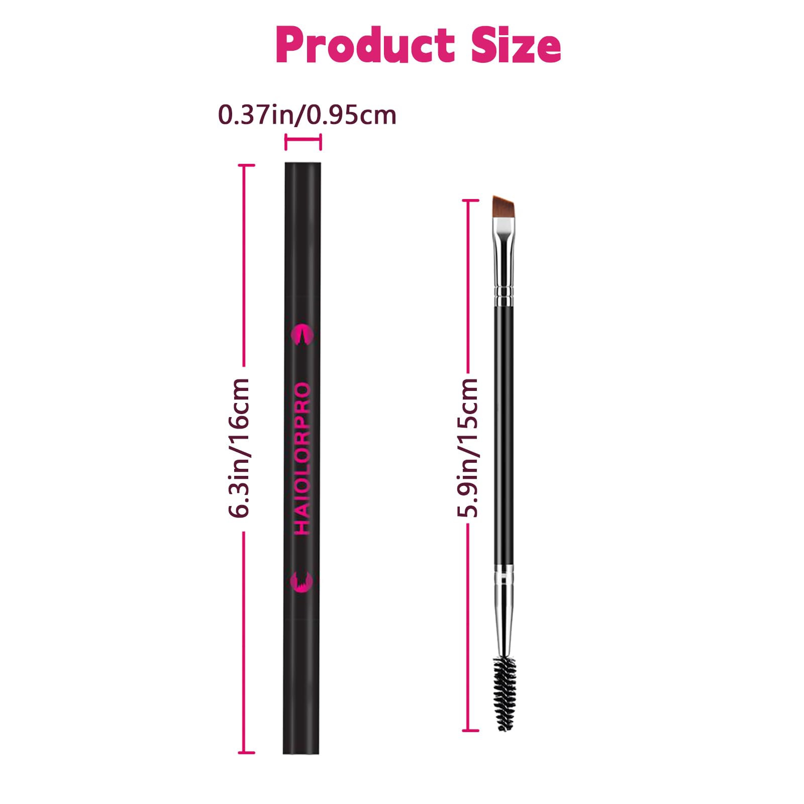 HAIOLORPRO brow pen with precise tip for easy definition and filling.