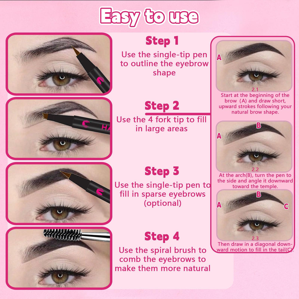 HAIOLORPRO travel-friendly brow pen fits in your makeup bag.
