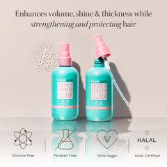 Hair Burst Volumising Elixir root-boost shot helps roots appear fuller.