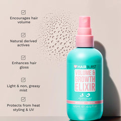 Hair Burst Volumising Elixir volume-definition shot adds smoother, fuller hair.