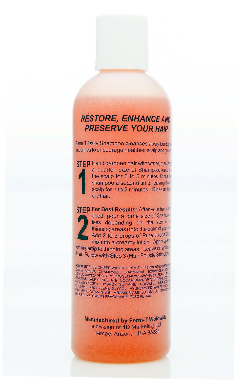 Hair Care Super Hair Energizer jojoba oil close-up shows natural ingredients.