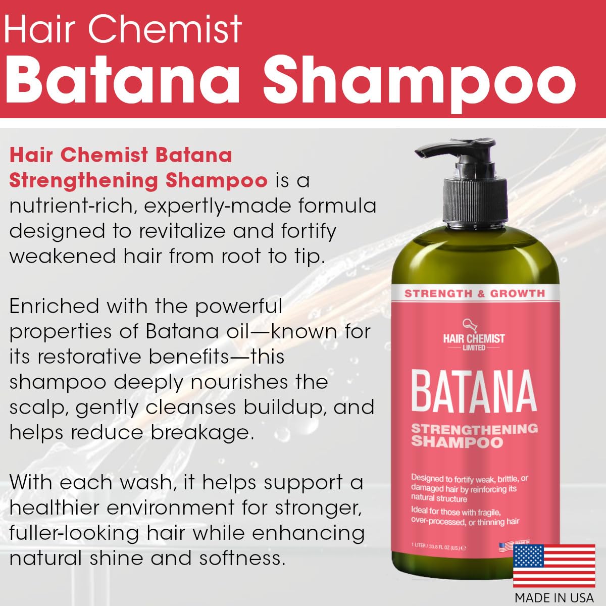 Hair Chemist Batana oil application highlights nourishing care for scalp and strands