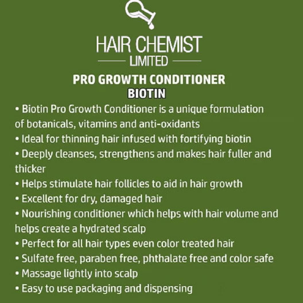 Hair Chemist Biotin shampoo label sulfate-free and color-safe