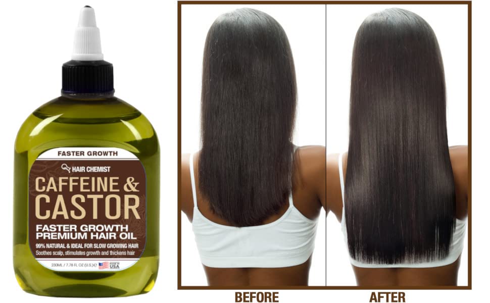 Hair Chemist oil bottle displayed on a shelf for home use
