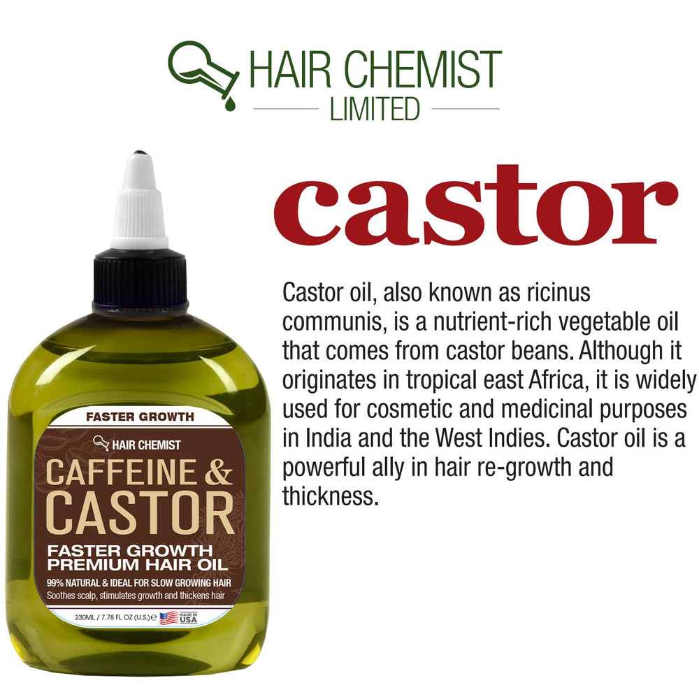 Close-up of caffeine ingredient for hair care benefits