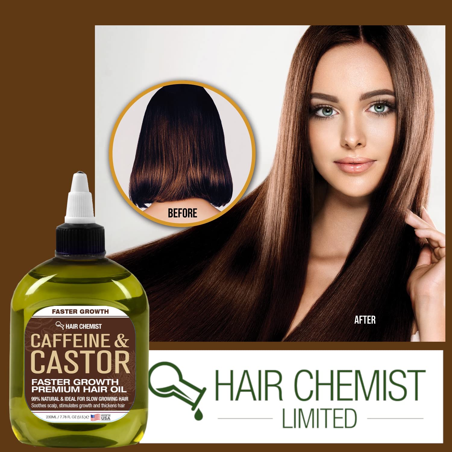 Castor oil glow from Hair Chemist for conditioning and shine