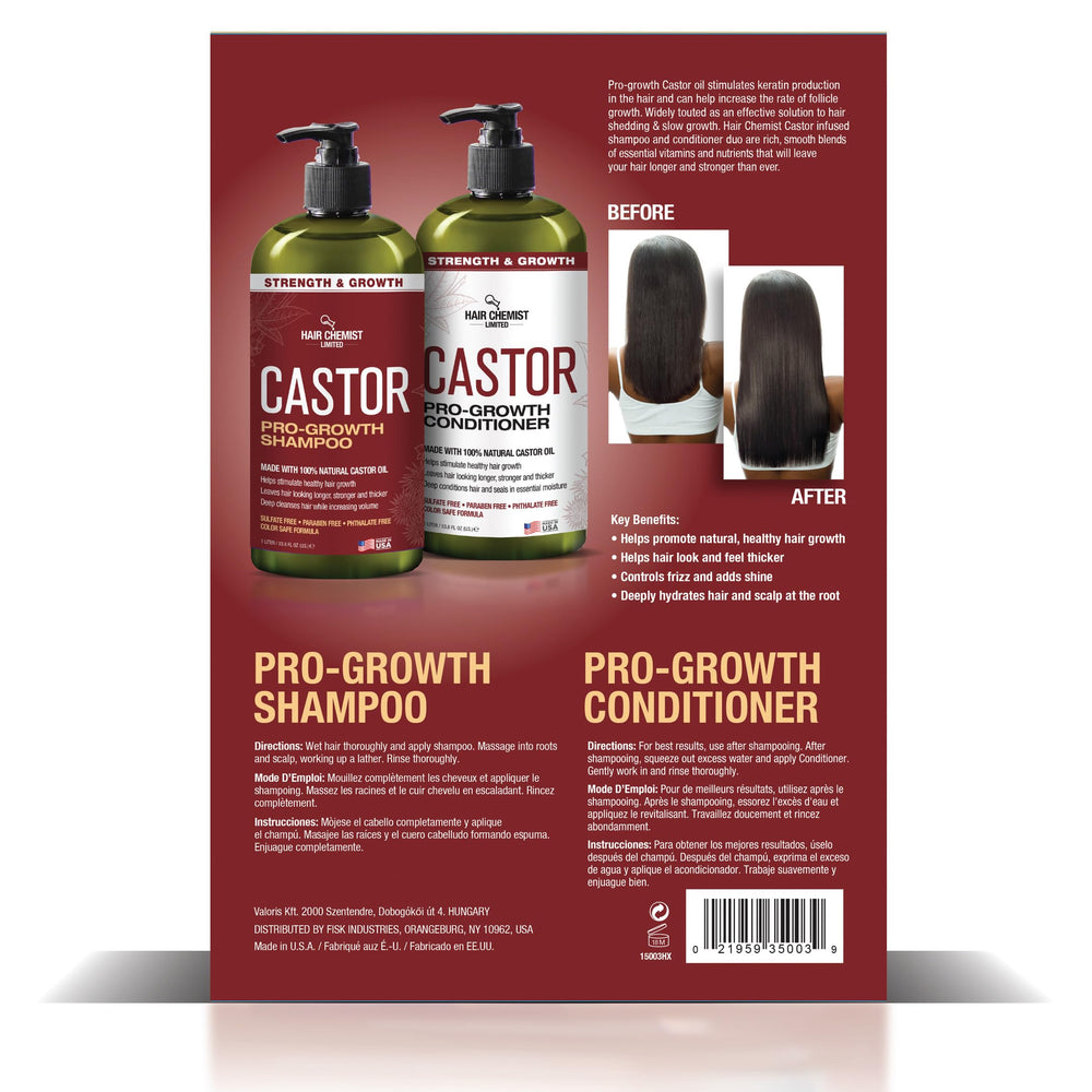 Hair Chemist Castor Pro-Growth Conditioner bottle supports smoother hair