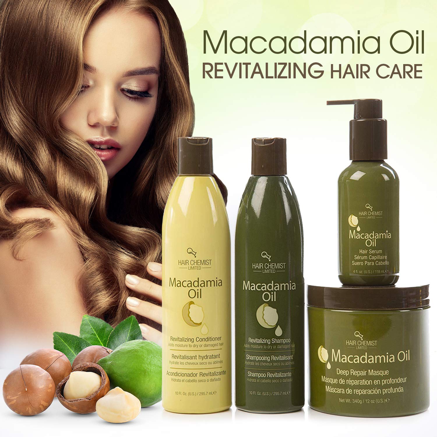 Hair Chemist Coconut Oil Deep Repair Masque application on gloved hand suggests easy use