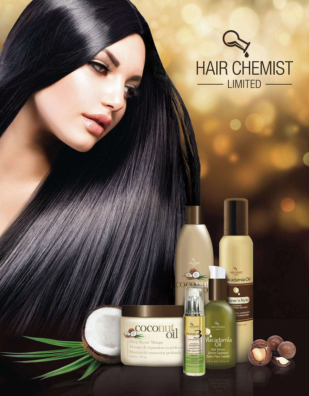 Hair Chemist Coconut Oil Deep Repair Masque during rinse session delivers gentle conditioning