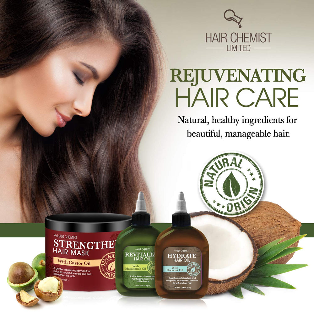 Hair Chemist Coconut Oil Deep Repair Masque texture swirl highlights rich nourishing formula