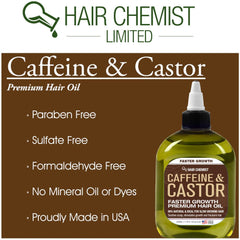 Hair Chemist oil application on hair strand for hydration and smoothness