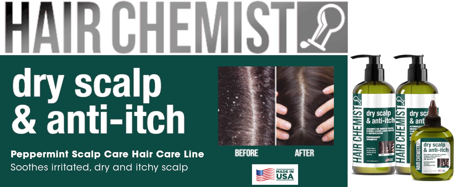 Hair Chemist minty formula is paraben-free and sulfate-free for gentle care