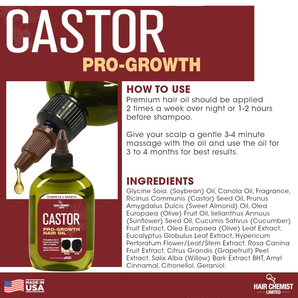 Hair Chemist Pro-Growth soft strands suggest strengthened, manageable hair