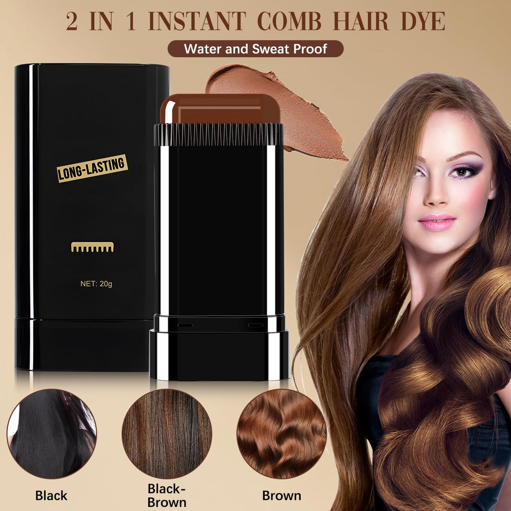 Hair Color Stick built-in comb for even color distribution during application.