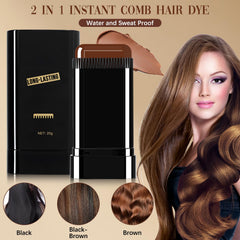 Hair Color Stick built-in comb for even color distribution during application.