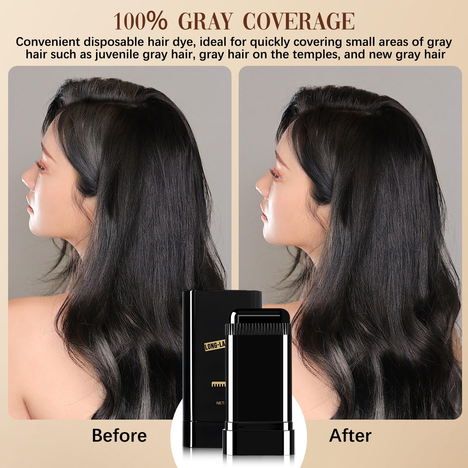 Use on dry hair before applying with Hair Color Stick.