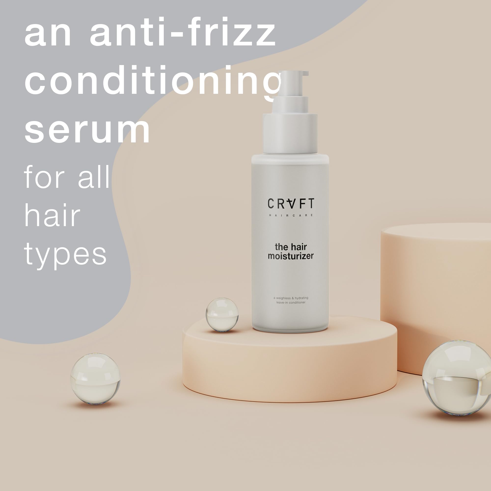 CRVFT: anti-frisottis qui facilite le coiffage et la mise en forme.