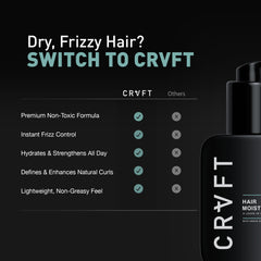 Hair Craft Co CRVFT Daily Leave-In Conditioner cream texture for smooth, frizz-free hair