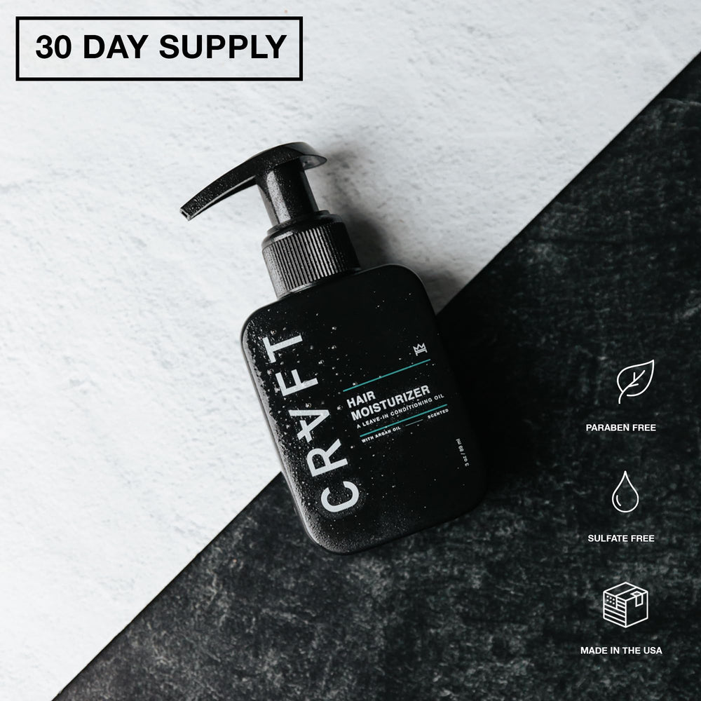 Hair Craft Co CRVFT Daily Leave-In Conditioner male grooming routine compatibility