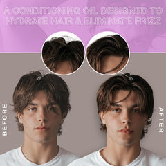 Hair Craft Co. CRVFT label highlights ingredients and benefits for dry or damaged hair.