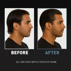 CRVFT Pomade jar open for damp hair application and even distribution