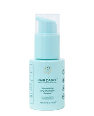Hair Dance dry shampoo powder lavender bottle shows jumbo refillable packaging