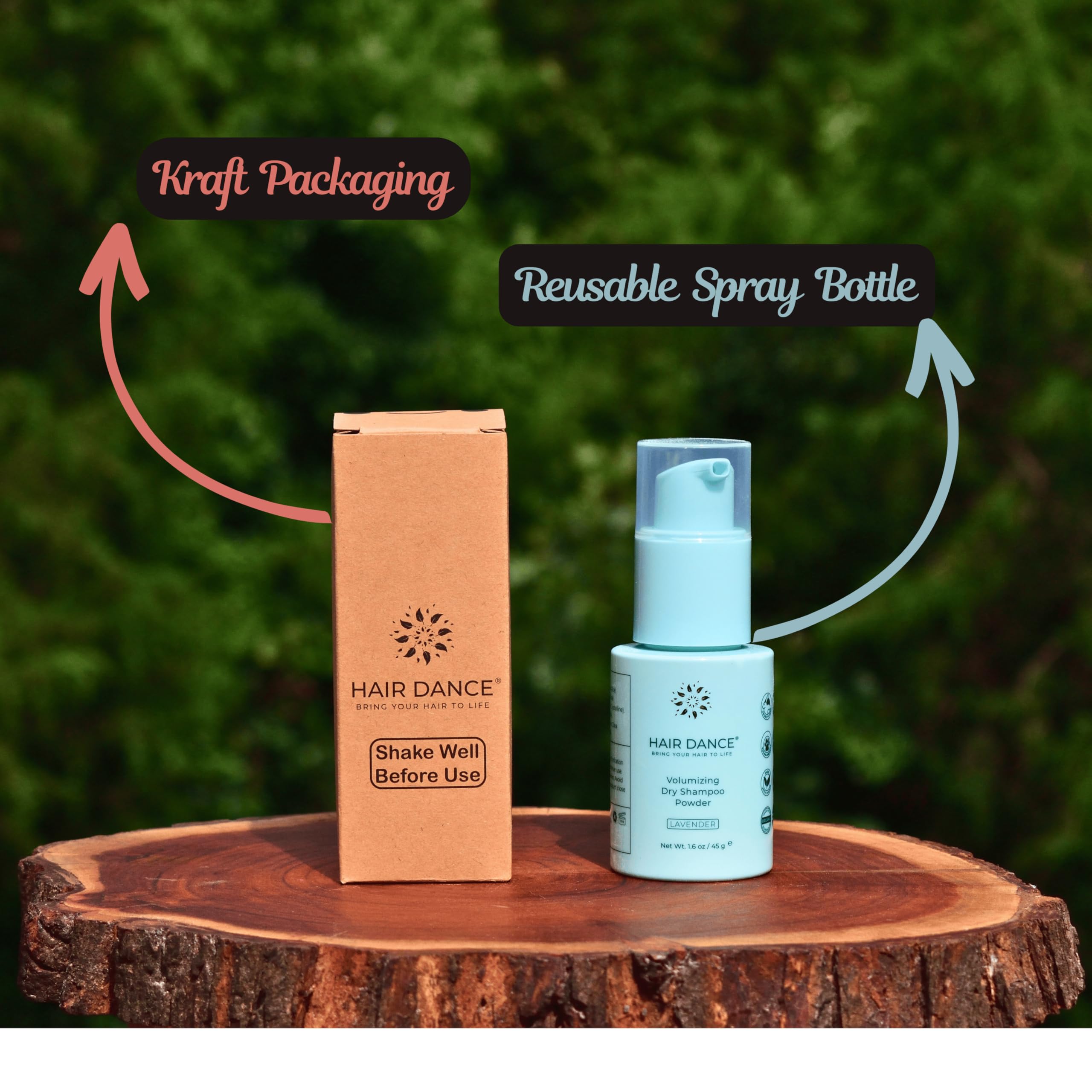 Hair Dance dry shampoo powder vegan and cruelty-free option for clean beauty routines