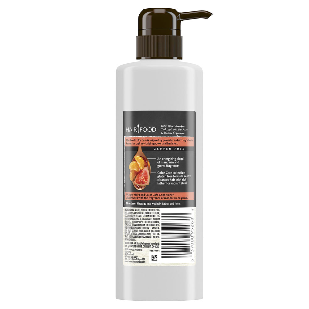 Hair Food mandarin guava fragrance bottle highlights refreshing scent during wash